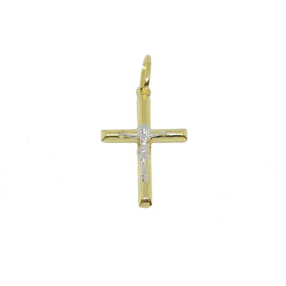 Pingente Crucifixo com Rodio em Ouro 18 Kilates � 25339